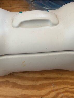 White Plastic Storage Case with Handle
